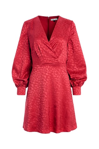 Vestido evasé - Fucsia