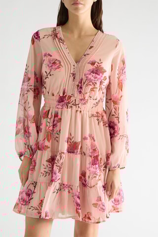 Vestido estilo patinadora Gracy - Rosa-maquilhagem