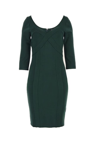 Vestido de tubo - Verde oscuro