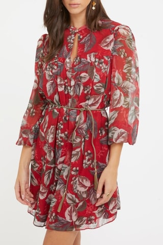 Vestido evasé - Rojo