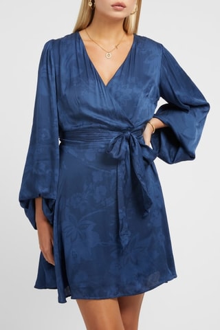 Vestido evasé - Azul marino