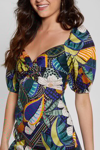 Vestido recto - Azul rey