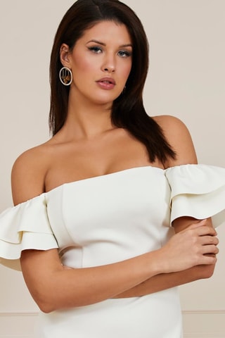 Vestido evasé Wynonna - Blanco