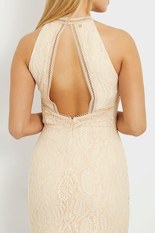 Vestido de tubo de encaje Liza - Marfil