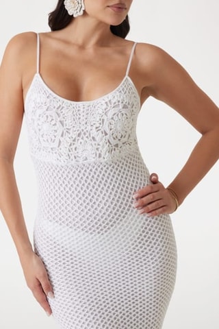 Robe fourreau - Blanc