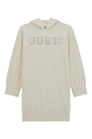 Robe sweat à capuche Velvet - Ecru