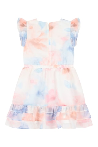 Robe tie and dye Chiffon - Bleu clair
