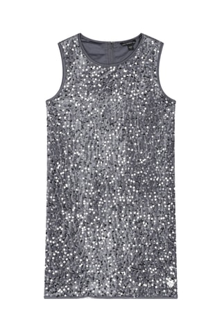 Robe en velours - Gris