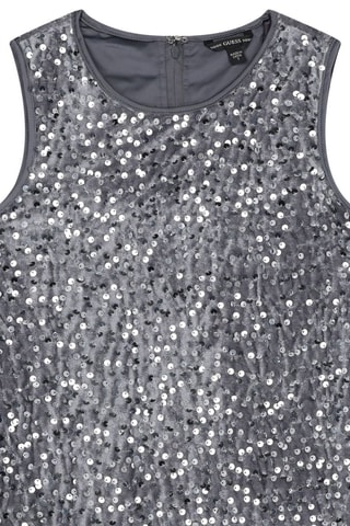 Robe en velours - Gris