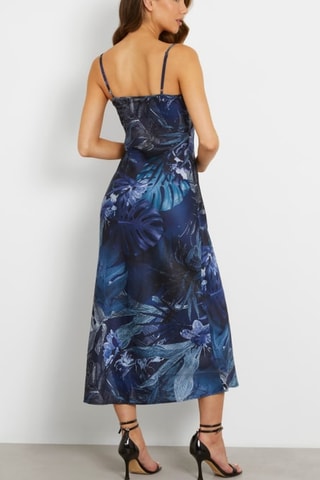 Vestido midi Akilina - Azul