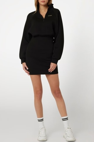 Vestido estilo patinadora Midge Atilhos de ajuste - Preto