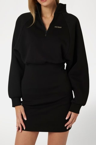 Vestido estilo patinadora Midge Atilhos de ajuste - Preto