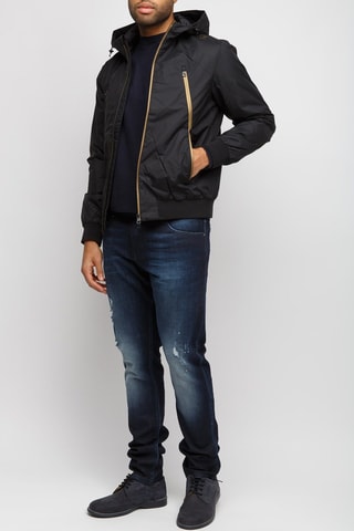 Bomber com capuz - Preto