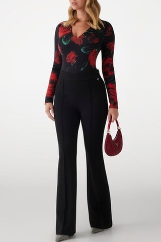 Body Bianca - Preto e vermelho