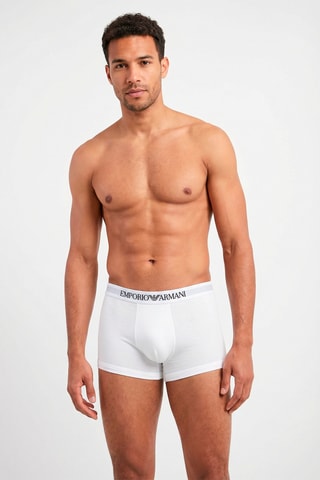 Boxer - Blanc et gris chiné - Emporio Armani