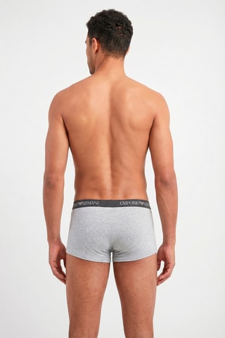 Boxer - Blanc et gris chiné - Emporio Armani