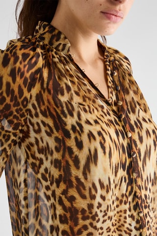 Camisa - Beige y negro