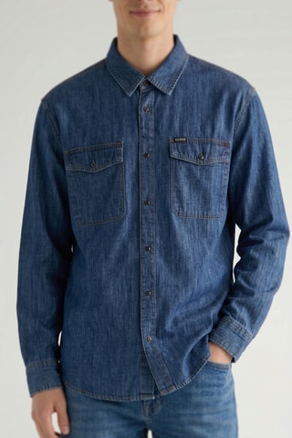 Surchemise en jean - Bleu marine