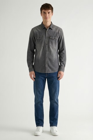 Surchemise en jean - Gris foncé