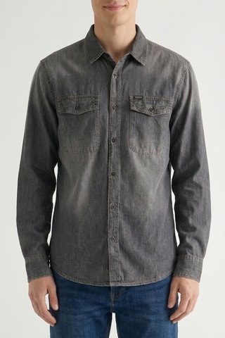 Surchemise en jean - Gris foncé
