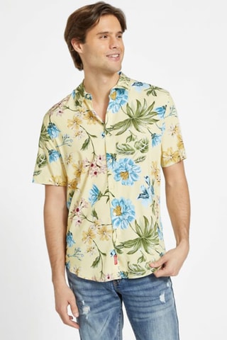 Chemise slim Rhodes - Jaune