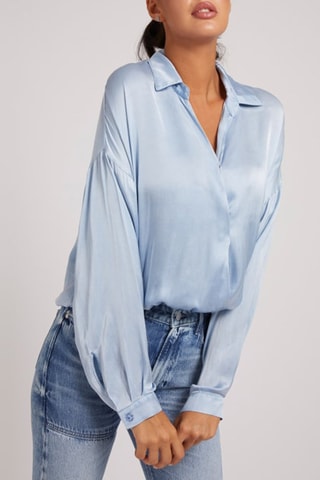 Blusa regular fit - Azul claro