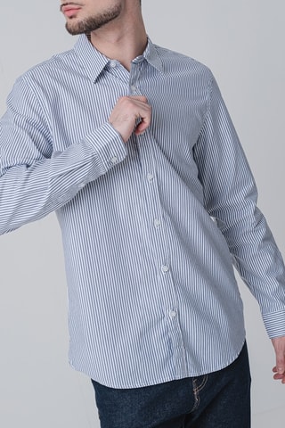 Chemise - Gris foncé et blanc