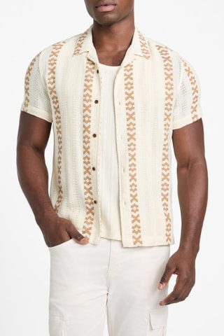 Overhemd Sandoval Dobby - Beige