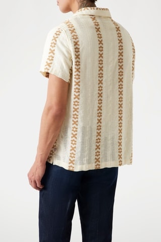 Overhemd Sandoval Dobby - Beige