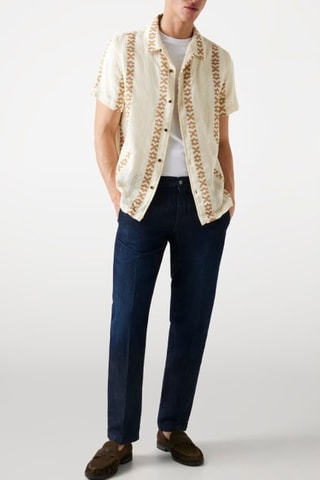 Overhemd Sandoval Dobby - Beige