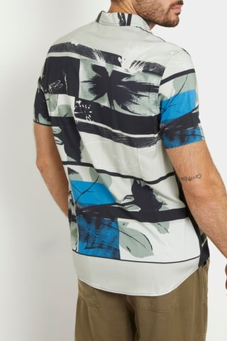 Camisa Rayon - Negro y gris