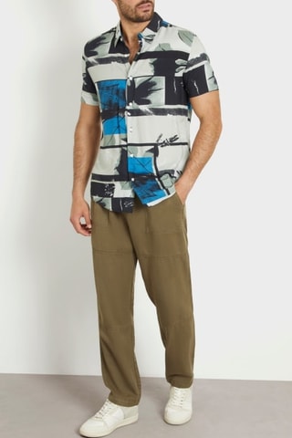 Camisa Rayon - Negro y gris