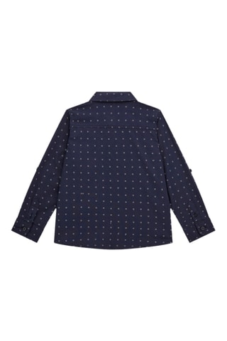 Chemise Poplin - Bleu nuit et blanc