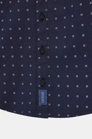 Chemise Poplin - Bleu nuit et blanc