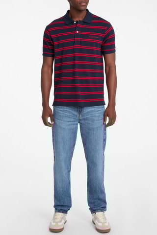 Polo - Marineblauw en Rood