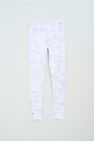 Legging tie and dye - Blanc et mauve