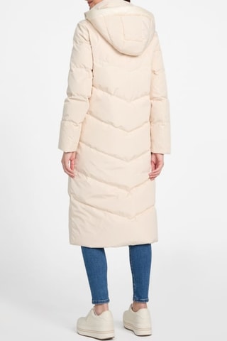 Anorak largo con capucha Sander - Crudo