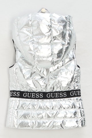 Doudoune sans manches à capuche - Argenté