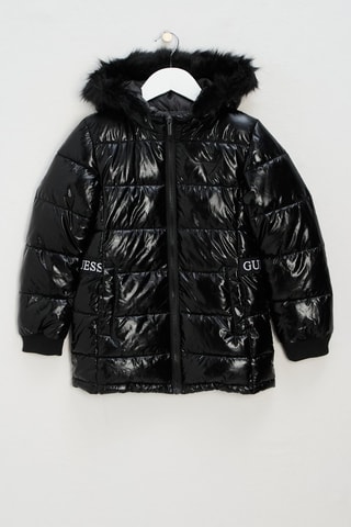 Anorak con capucha Puffer - Negro