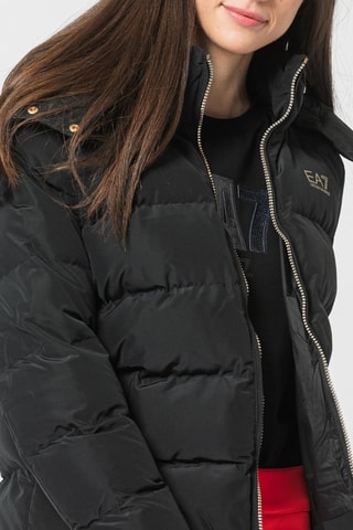 Anorak con capucha - Negro