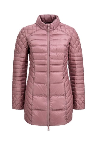 Doudoune longue Vieux rose