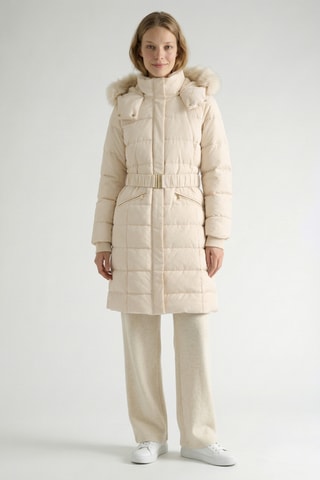 Doudoune longue Malvy - Ecru