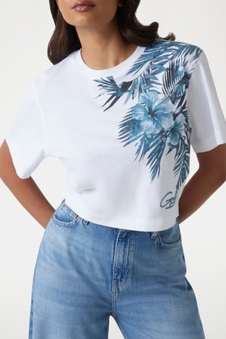 T-shirt - Azul-escuro e branco