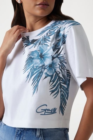 T-shirt - Azul-escuro e branco