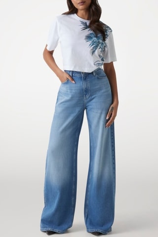 T-shirt - Azul-escuro e branco