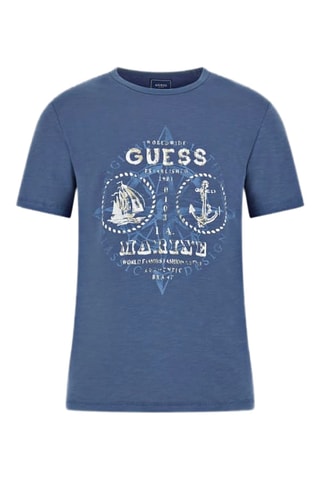 T-shirt Anchor - Bleu cobalt et blanc