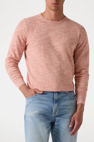 T-shirt en lin et soie Garison - Saumon