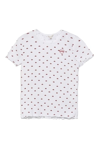 T-shirt Call Me - Blanc