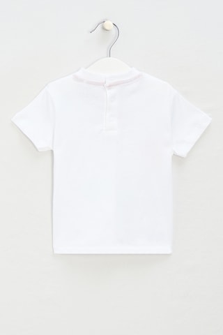 T-shirt - Blanc et bleu