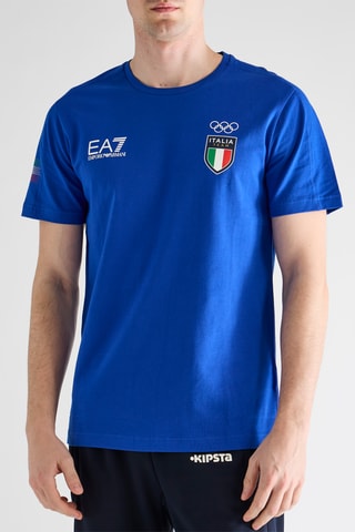 T-shirt Equipe Olympique Italienne - Bleu roi - EA7